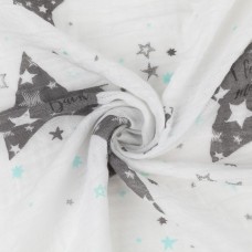 Ткань "PEPPY"   Ткань муслиновая   ФАСОВКА   EMBRACE   100\% хлопок   100 х  125 см  Shannon Fabrics to the moon steel