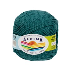 Пряжа ALPINA "RENE TWIST"   100\% хлопок   10 шт. х  50 г  125 м ± 5 м №01 морская волна