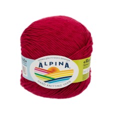 Пряжа ALPINA "RENE TWIST"   100\% хлопок   10 шт. х  50 г  125 м ± 5 м №04 вишневый