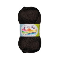 Пряжа ALPINA "ORGANICA"   80\% хлопок, 20\% лён   10 шт. х  50 г  170 м ± 8 м №02 ЧЁРНЫЙ