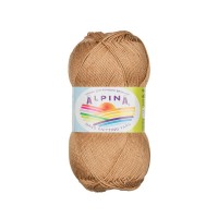 Пряжа ALPINA "ORGANICA"   80\% хлопок, 20\% лён   10 шт. х  50 г  170 м ± 8 м №08 св.коричневый