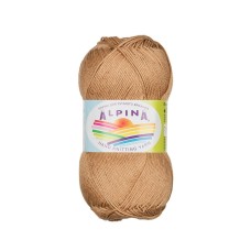 Пряжа ALPINA "ORGANICA"   80\% хлопок, 20\% лён   10 шт. х  50 г  170 м ± 8 м №08 св.коричневый