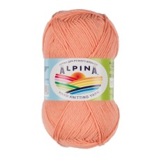 Пряжа ALPINA "LOLLIPOP"   100\% хлопок   10 шт. х  50 г  175 м ± 8 м  СК/Распродажа №10 коралловый