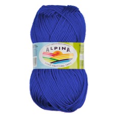 Пряжа ALPINA "TOMMY"   100\% микнес   10 шт. х  50 г  130 м ± 10 м №028 яр.синий