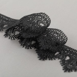 Гипюр "Gamma"   60 мм  GGM-6002   в пакете   10 м ± 0.2   Турция черный