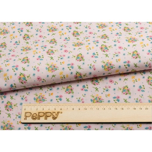 Ткань для пэчворка PEPPY   НЕЖНАЯ ИСТОРИЯ   ФАСОВКА   50 x 55 см  146 г/кв.м ± 5   100\% хлопок НИ-11 розовый