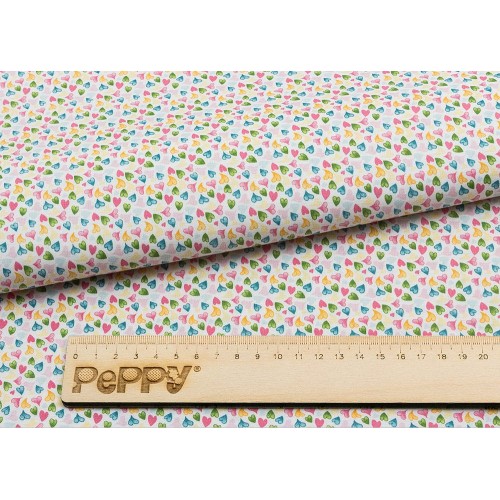 Ткань для пэчворка PEPPY   НЕЖНАЯ ИСТОРИЯ   ФАСОВКА   50 x 55 см  146 г/кв.м ± 5   100\% хлопок НИ-25 белый