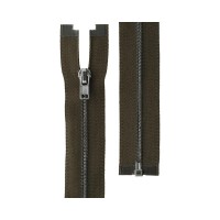 Молния Металл оксид (черный никель) ZIP 3B   однозамковая   70 см Тип 3   10 шт  разъёмная   "Gamma" №316 коричнев.хаки