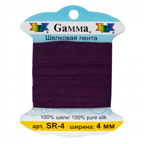 "Gamma"   шелковая   SR-4   ФАСОВКА   0.2 -  4 мм  9.1 м ± 0.5 м №126 т.фиолетовый