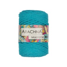 Пряжа ARACHNA "Macrame Maxi"   80\% хлопок, 20\% полиэстер   4 шт. х  250 г ± 10 г  80 м ± 3 м №13 бирюзовый