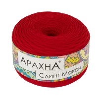 Пряжа ARACHNA "Sling Maxi"   100\% хлопок   4 шт. х  300 г ± 30 г  100 м ± 5 м №15 красный