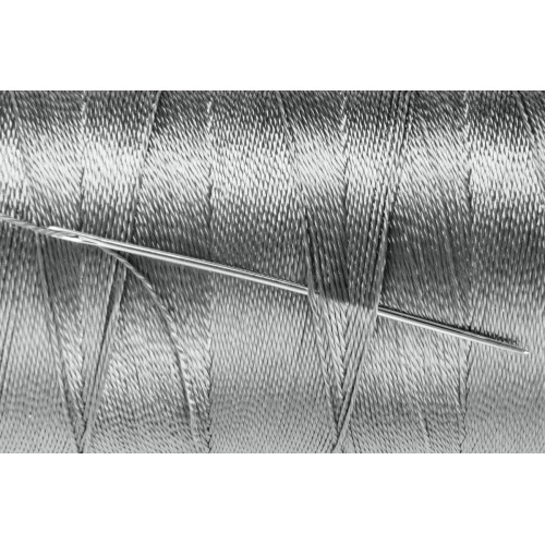 Швейные нитки (полиэстер) 300D/3   "Gamma"  / "Micron"   обувные   912 м  1000 я №367 серый