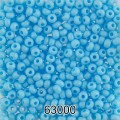 Бисер Чехия круглый 2 10/0 2.3 мм 500 г 63000(Ф179) св.голубой