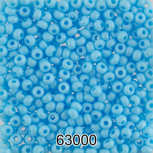 Бисер Чехия круглый 2   10/0   2.3 мм  500 г 63000(Ф179) св.голубой