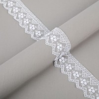 Кружево "Gamma"   "сетка"   59 мм  GKM-5901   в рулоне   10 м ± 0.2   Турция TL001WH белый