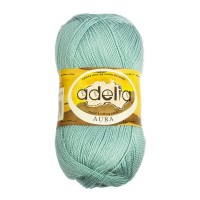 Пряжа ADELIA "AURA"   100\% акрил   10 шт. х  50 г  250 м ± 5 м №011 св.мятный