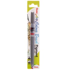 "Pentel"   Кисть с краской Colour Brush Pigment   1-10 мм   кисть XGFP-137X серый
