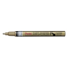 "Pentel"   Маркер перманентный Paint   2.9 мм   пулевидный   12 шт. MSP10-X золото лаковый