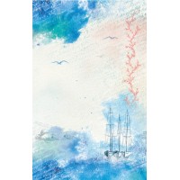 "Love2art"   бумага рисовая   KPR/R   32 x 22 см  СК/Распродажа 0079 " Море-море"