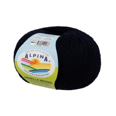 Пряжа ALPINA "ORNELLA MERINO"   100\% мериносовая шерсть   10 шт. х  50 г  125 м ± 5 м №417 т.синий