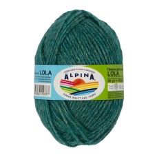 Пряжа ALPINA "LOLA"   55\% акрил, 31\% полиамид, 14\% альпака   10 шт. х  50 г  115 м ± 5 м  СК/Распродажа №05 бирюзовый