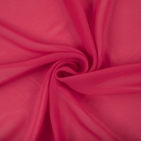 Ткань PC-02   Poly Chiffon   ФАСОВКА   84 г/кв.м ± 5 г/кв.м  150 х  147 см ± 5 см  100\% полиэстер №04 малиновый