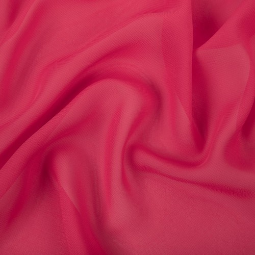 Ткань PC-02   Poly Chiffon   ФАСОВКА   84 г/кв.м ± 5 г/кв.м  150 х  147 см ± 5 см  100\% полиэстер №04 малиновый