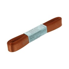 Лента атласная 12 мм ( 1/2 ")  "Gamma"   AL-12P   ФАСОВКА   10 x  5.4 м №037 св.коричневый