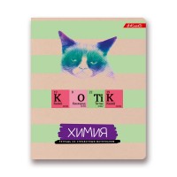 "Светоч"   Тетрадь предметная "На позитиве"   A5+   40 л.  на скобе   60 г/кв.м , белизна 90 \%  10 шт. , клетка 40ТСК5_000100 Химия