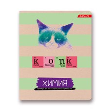 "Светоч"   Тетрадь предметная "На позитиве"   A5+   40 л.  на скобе   60 г/кв.м , белизна 90 \%  10 шт. , клетка 40ТСК5_000100 Химия