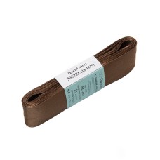 Лента атласная 25 мм ( 1 ")  "Gamma"   AL-25P   ФАСОВКА   5 x  5.4 м №528L(18-1019) коричневый