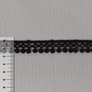 Гипюр "Gamma"   16 мм  GGM-1602   в рулоне   10 м ± 0.2 GP002BL черный
