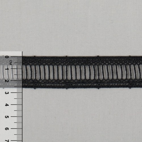 Гипюр "Gamma"   26 мм  GGM-2603   в рулоне   10 м ± 0.2 GP002BL черный