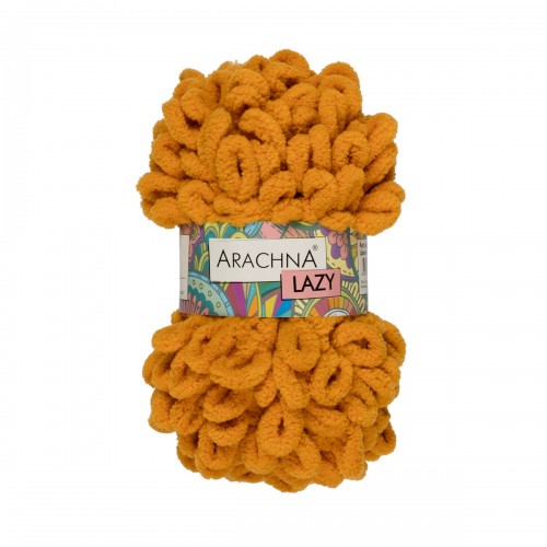 Пряжа ARACHNA "LAZY"   100\% микрополиэстер   5 шт. х  100 г  8.5 м ± 0.2 м №17 горчичный