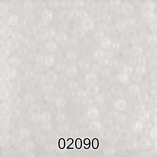 Бисер Чехия круглый 2   10/0   2.3 мм  500 г 02090 (Ф089) белый