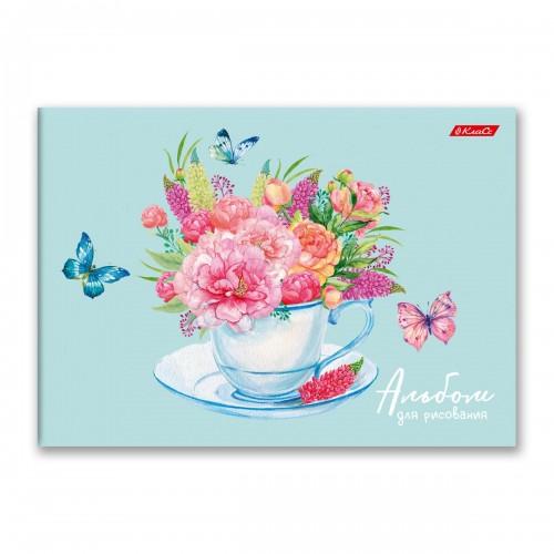 "Светоч"   Альбом для рисования   100 г/м2  A4   29 х  20.5 см  4 шт.  склейка с одной стороны   40 л. 40АЛКЛ4_000254 Бабочки