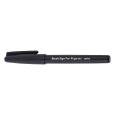 "Pentel"   Фломастер-кисть Brush Sign Pen Pigment   1,1 - 2,2 мм   пулевидный SESP15-AX черный цвет