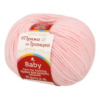 Пряжа из Троицка "Кроха"   80\% акрил, 20\% шерсть   10 шт. х  50 г  135 м №180 св.бегония