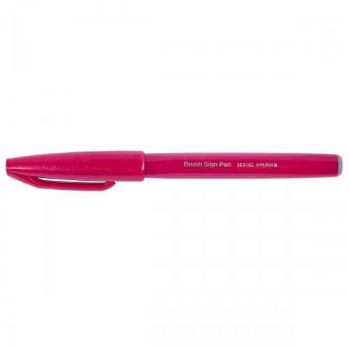 "Pentel"   Фломастер-кисть Brush Sign Pen   2,0 мм   кисть SES15C-B2X бордовый