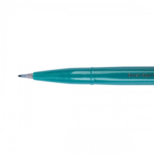 "Pentel"   Фломастер-кисть Brush Sign Pen   2,0 мм   кисть SES15C-D3X бирюзовый