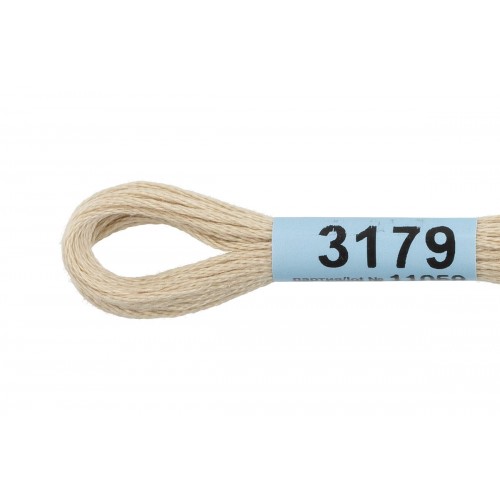 Нитки для вышивания "Gamma"    мулине  ( 3173-6115 )  100\% хлопок   24 x  8 м №3179 бежевый