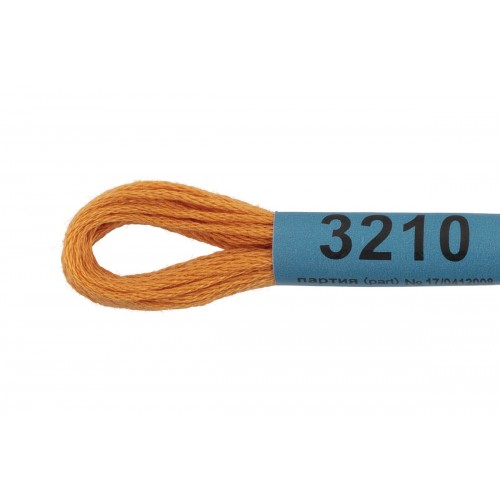 Нитки для вышивания "Gamma"    мулине  ( 3173-6115 )  100\% хлопок   24 x  8 м №3210 т.бежевый