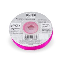 Лента капроновая 10 мм ( 3/8 ")  "BLITZ"   OR-10   22.8 м ± 0.5 м №030 т.розовый