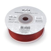 Лента капроновая 25 мм ( 1 ")  "BLITZ"   OR-25   22.8 м ± 0.5 м №042 т. терракот