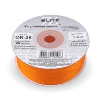 Лента капроновая 25 мм ( 1 ")  "BLITZ"   OR-25   22.8 м ± 0.5 м №018 оранжевый