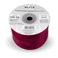 Лента капроновая 50 мм ( 2 ")  "BLITZ"   OR-50   22.8 м ± 0.5 м №041 т.бордовый