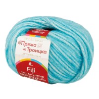 Пряжа из Троицка "Фиджи"   60\% хлопок, 20\% мериносовая шерсть, 20\% акрил   5 шт. х  50 г  95 м №583 бирюза