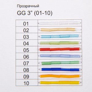 Карта цветов бисер "Zlatka" .