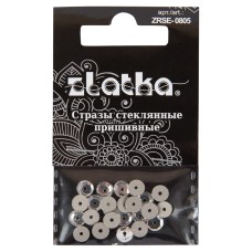 Страз "Zlatka"   ZRSE-0805   Crystal   5 мм  стекло   5 x  24 шт  в пакете с картонным еврослотом №01 белый (Crystal)