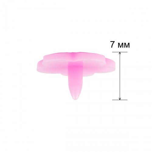 Кнопка "Micron"   POM-12 FL/500   Кнопки пластиковые   пластик  d 12 мм  500 шт. № 004 розовый